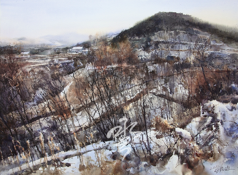 王绍波 《隆冬》 53*72cm 2010年